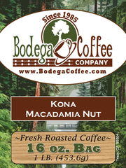 Bodega Kona Macadamia Nut (10% Kona) label