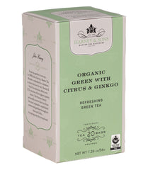 Organic Green with Citrus & Ginkgo Tea Box